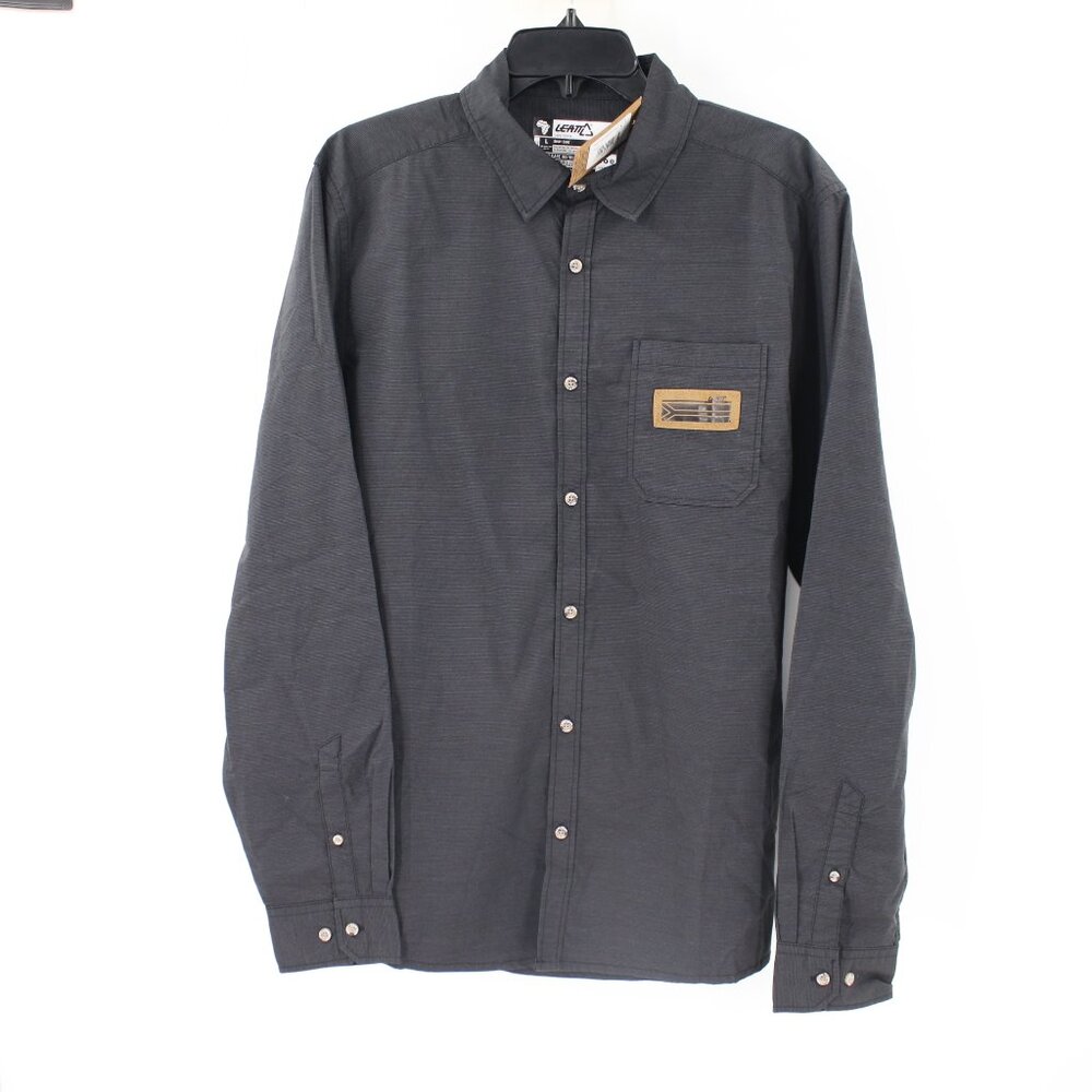 NWT Leatt Shirt Men's Large Casual Wear Core Graphene Long Sleeve Button Up